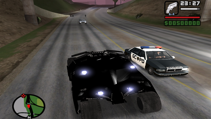 Illustration for article titled Want to Turn San Andreas Into Your Own Private Gotham? There's a Mod For That.